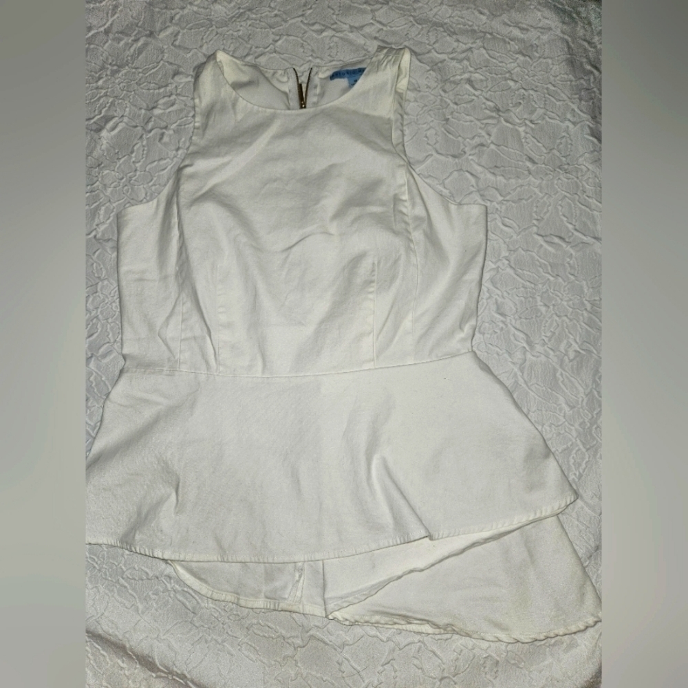 Antonio Melani White Blouse size Med